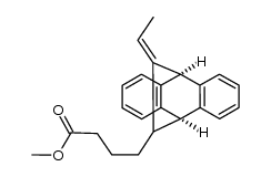 (Z)-(ethylidene-12 ethano-9,10 dihydro-9,10 anthracenyl-11)-4 butyrate de methyle结构式