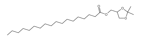 (+/-)-2,2-dimethyl-1,3-dioxolan-4-ylmethyl n-octadecanoate结构式