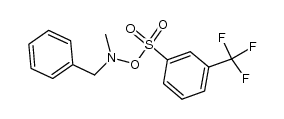 N-benzyl-N-methyl-O-((3-(trifluoromethyl)phenyl)sulfonyl)hydroxylamine Structure