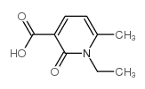 1-ethyl-6-methyl-2-oxopyridine-3-carboxylic acid structure