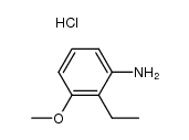 2-ethyl-3-methoxyaniline hydrochloride结构式