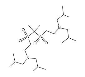 2,2-bis-(2-diisobutylamino-ethanesulfonyl)-propane Structure