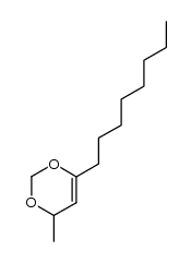 4-methyl-6-octyl-4H-1,3-dioxine结构式