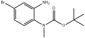 (2-Amino-4-bromo-phenyl)-methyl-carbamic acid tert-butyl ester Structure