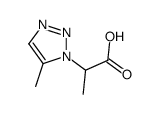 2-(5-methyl-1H-1,2,3-triazol-1-yl)propanoic acid Structure