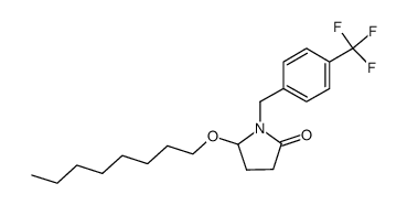 1-(4-trifluoromethyl)benzyl-5-n-octyloxy-pyrrolidin-2-one Structure