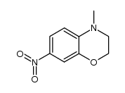 4-甲基-7-硝基-3,4-二氢-2H-苯并[b] [1,4]恶嗪结构式