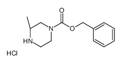 (R)-3-甲基哌嗪-1-甲酸苄酯盐酸盐结构式