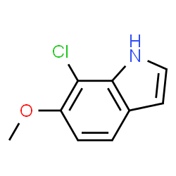 7-CHLORO-6-METHOXYINDOLE结构式