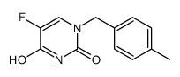 5-Fluoro-1-(4-methylbenzyl)-2,4(1H,3H)-pyrimidinedione Structure