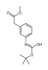 METHYL N-BOC-3-AMINOPHENYLACETATE Structure