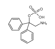 2-amino-1,1-diphenylethyl hydrogen sulfate Structure