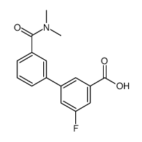 3-[3-(dimethylcarbamoyl)phenyl]-5-fluorobenzoic acid结构式