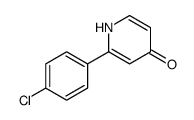 2-(4-chlorophenyl)-1H-pyridin-4-one Structure