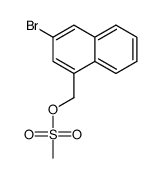 (3-bromo-naphthyl)methyl methanesulfonate结构式