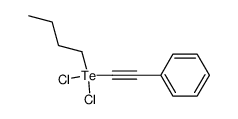 phenylethynyl(butyltelluro)dichloride结构式