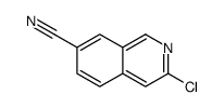 3-Chloro-7-isoquinolinecarbonitrile结构式