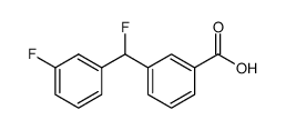 3-(Fluoro(3-fluorophenyl)methyl)benzoic acid structure