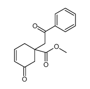 methyl 5-oxo-1-(2-oxo-2-phenylethyl)cyclohexa-3-enecarboxylate Structure