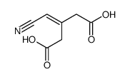 3-(cyanomethylidene)pentanedioic acid Structure