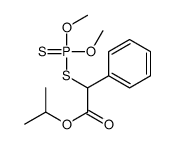 Phosphorodithioic acid O,O-dimethyl S-(2-isopropoxy-2-oxo-1-phenylethyl) ester Structure