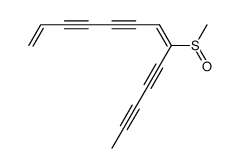 (E)-8-methanesulfinyl-trideca-1,7-diene-3,5,9,11-tetrayne Structure