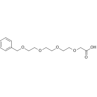 1-Phenyl-2,5,8,11-tetraoxatridecan-13-oic acid structure