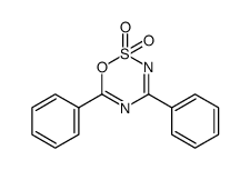 4,6-Diphenyl-1,2,3,5-oxathiadiazine 2,2-dioxide结构式