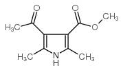 4-乙酰基-2,5-二甲基-1H-吡咯-3-羧酸甲酯结构式