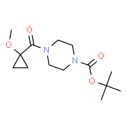 tert-butyl 4-(1-methoxycyclopropanecarbonyl)piperazine-1-carboxylate picture