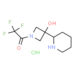 2,2,2-trifluoro-1-(3-hydroxy-3-(piperidin-2-yl)azetidin-1-yl)ethan-1-one.HCl picture