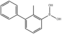 (2-甲基-[1,1'-联苯]-3-基)硼酸结构式