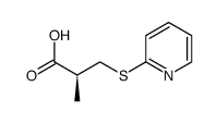 Propanoic acid, 2-methyl-3-(2-pyridinylthio)-, (2S)- (9CI)结构式