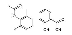 (2,6-dimethylphenyl) acetate,2-hydroxybenzoic acid Structure