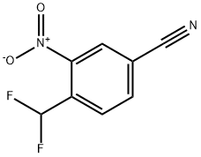 4-(difluoromethyl)-3-nitrobenzonitrile Structure