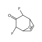 8-Oxabicyclo[3.2.1]oct-6-en-3-one,2,4-difluoro-,(1R,2S,4R,5S)-rel-(9CI) Structure