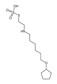 2-[6-(Cyclopentyloxy)hexyl]aminoethanethiol sulfate Structure