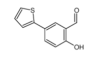 2-hydroxy-5-thiophen-2-ylbenzaldehyde Structure