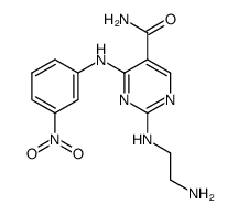 2-(2-aminoethylamino)-4-(3-nitroanilino)pyrimidine-5-carboxamide Structure