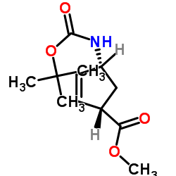 Methyl (1S,4R)-4-[(tert-butoxycarbonyl)amino]cyclopent-2-ene-1-carboxylate Structure