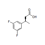 (R)-3-(3,5-Difluorophenyl)butanoic Acid Structure