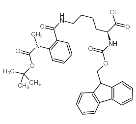 fmoc-lys(meabz-boc)-oh Structure