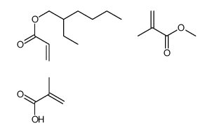 2-ethylhexyl prop-2-enoate,methyl 2-methylprop-2-enoate,2-methylprop-2-enoic acid Structure