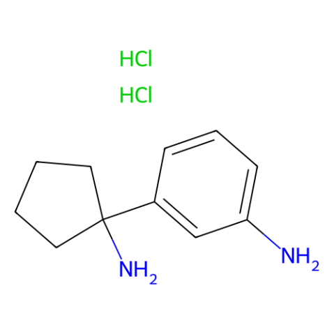 3-(1-aminocyclopentyl)aniline;dihydrochloride Structure