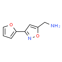 Isoxazole, 5-(aminomethyl)-3-(2-furyl)- (8CI) Structure