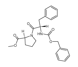 Cbz-L-phenylalanine-L-proline methyl ester Structure