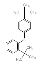 Pyridine,4-(1,1-dimethylethyl)-3-[[4-(1,1-dimethylethyl)phenyl]thio]- Structure