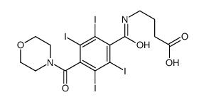 4-[[2,3,5,6-tetraiodo-4-(morpholine-4-carbonyl)benzoyl]amino]butanoic acid结构式