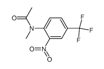 N-methyl-N-[2-nitro-4-(trifluoromethyl)phenyl]acetamide Structure