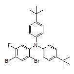 2,4-Dibromo-N,N-bis[4-(tert-butyl)phenyl]-5-fluoroaniline Structure